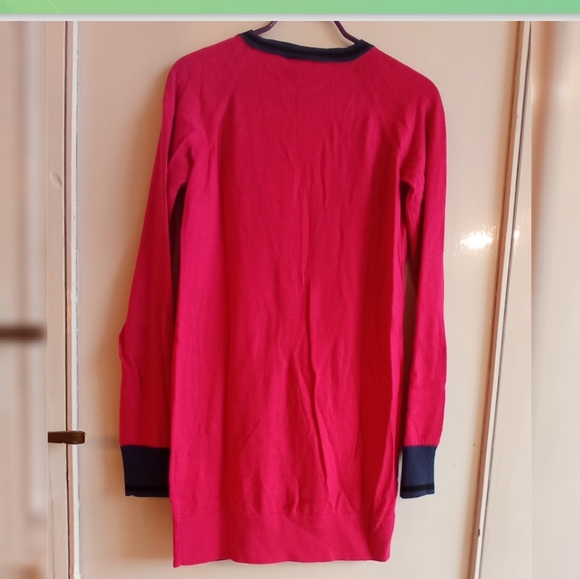 Lacoste Pink and Navy Cardigan - Picture 7 of 11